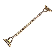 Ремешок для APPLE Watch 42 - 44 мм, цепное плетение со стразами, цвет оранжевый. Ремешок для APPLE Watch 42 - 44 мм, цепное плетение со стразами, цвет оранжевый.