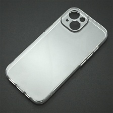 Чехол накладка для APPLE iPhone 15, защита камеры, силикон, прозрачный
