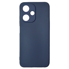 Чехол накладка для INFINIX HOT 30 Play, силикон, матовый, цвет темно синий Чехол накладка для INFINIX HOT 30 Play, силикон, матовый, цвет темно синий