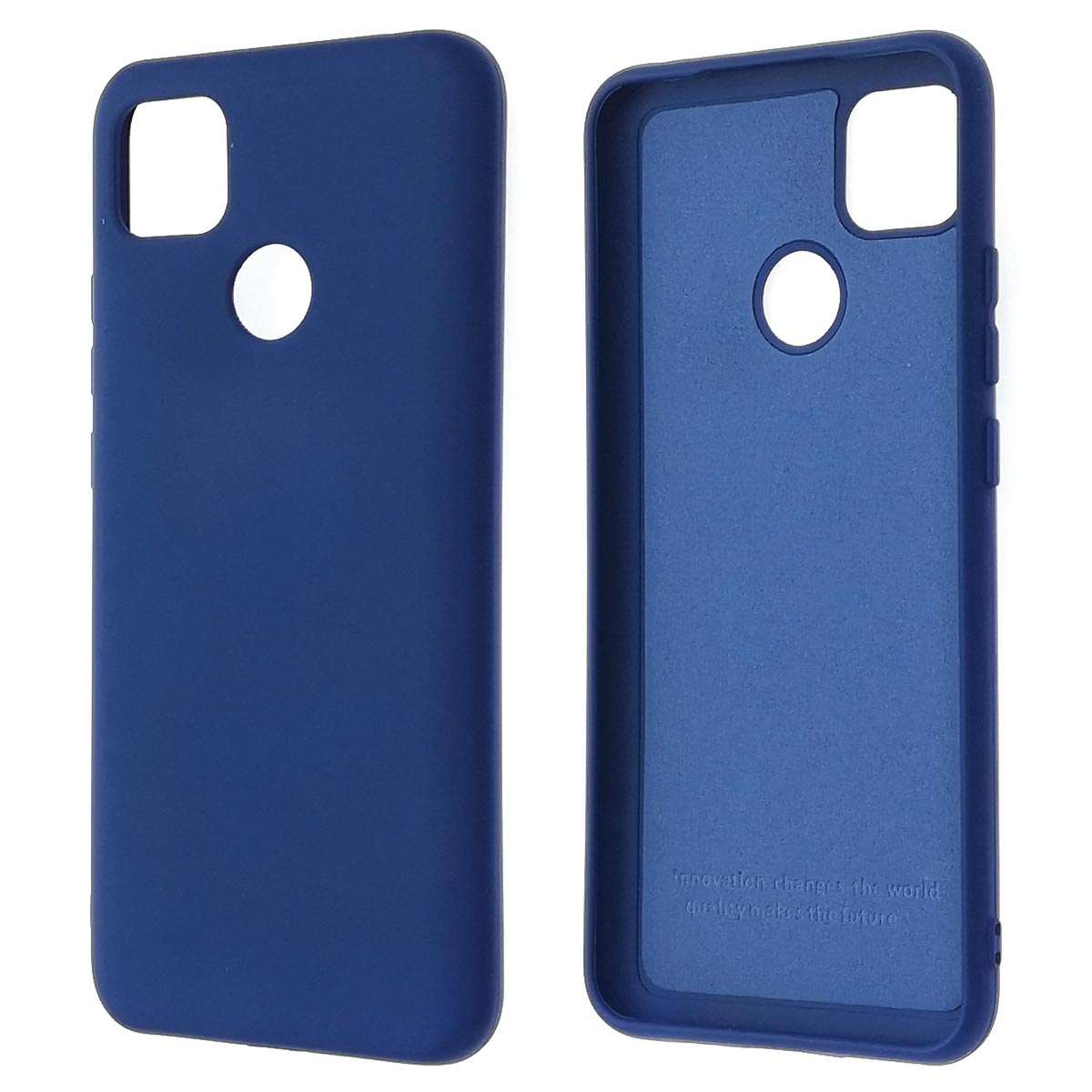Чехол накладка Silicon Cover для XIAOMI Redmi 9C, Redmi 10A, силикон, бархат, цвет темно синий