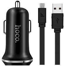 HOCO Z1 АЗУ (автомобильное зарядное устройство) 2 USB порта + Дата-кабель Micro USB, длина 1 метр, чёрного цвета. HOCO Z1 АЗУ (автомобильное зарядное устройство) 2 USB порта + Дата-кабель Micro USB, длина 1 метр, чёрного цвета.