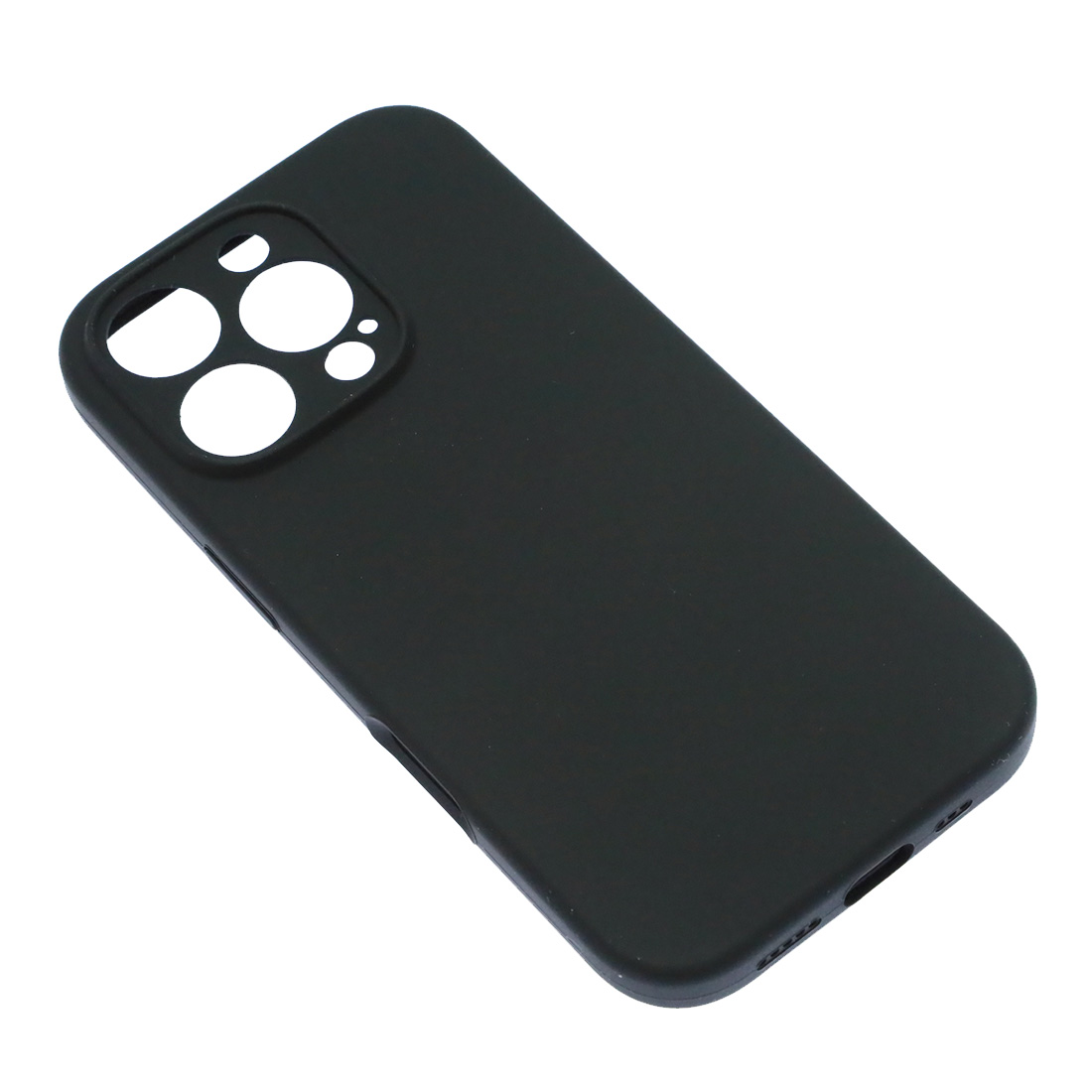 Чехол накладка Silicon Case для APPLE iPhone 16 Pro, защита камеры,силикон, бархат, цвет черный Чехол накладка Silicon Case для APPLE iPhone 16 Pro, защита камеры,силикон, бархат, цвет черный