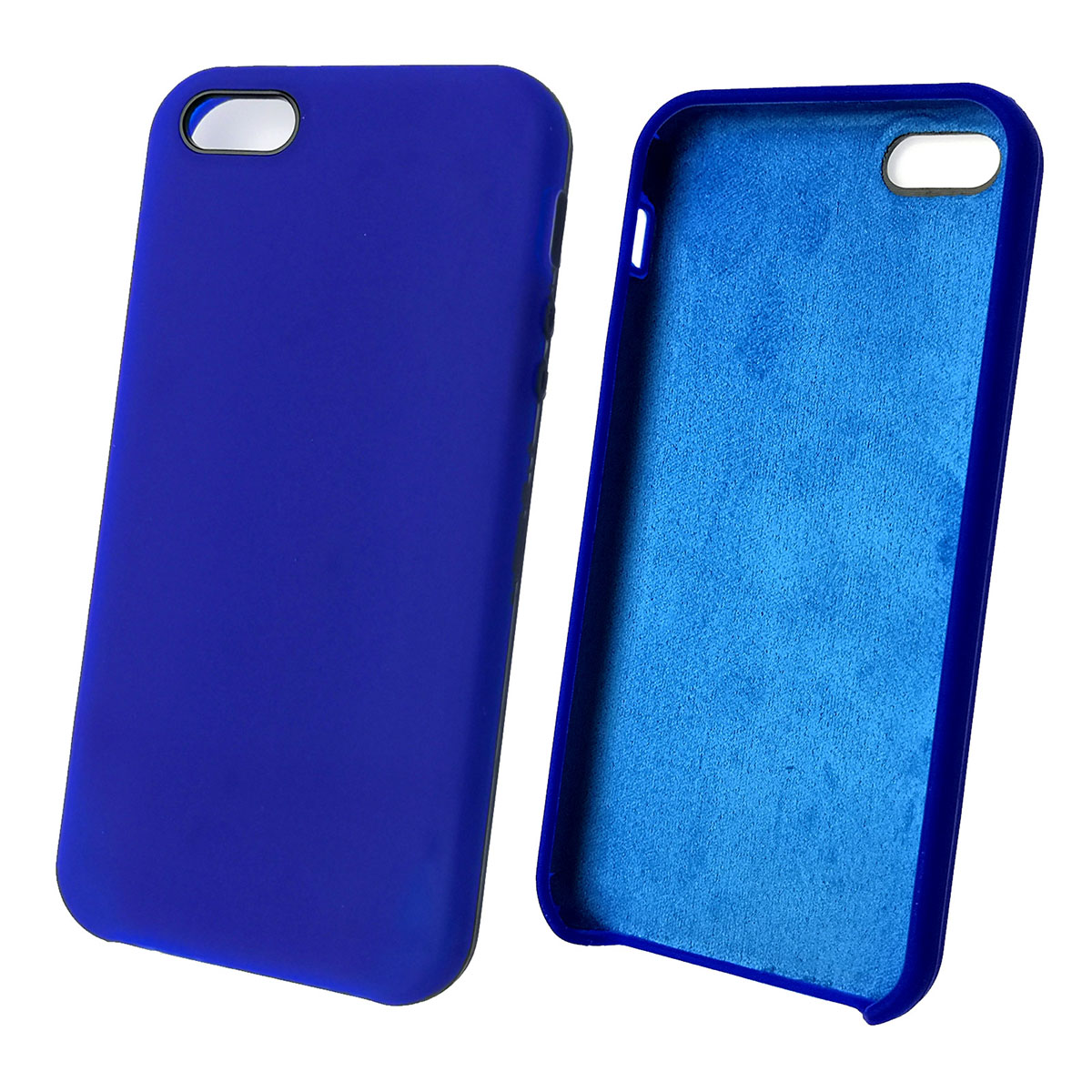 Чехол накладка Silicon Case для APPLE iPhone 5, 5G, 5S, SE, силикон, бархат, цвет синее море Чехол накладка Silicon Case для APPLE iPhone 5, 5G, 5S, SE, силикон, бархат, цвет синее море