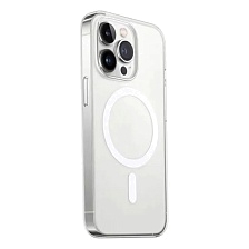 Чехол накладка Clear Case для APPLE iPhone 14 Pro Max (6.7"), с поддержкой Magsafe, силикон, цвет прозрачный