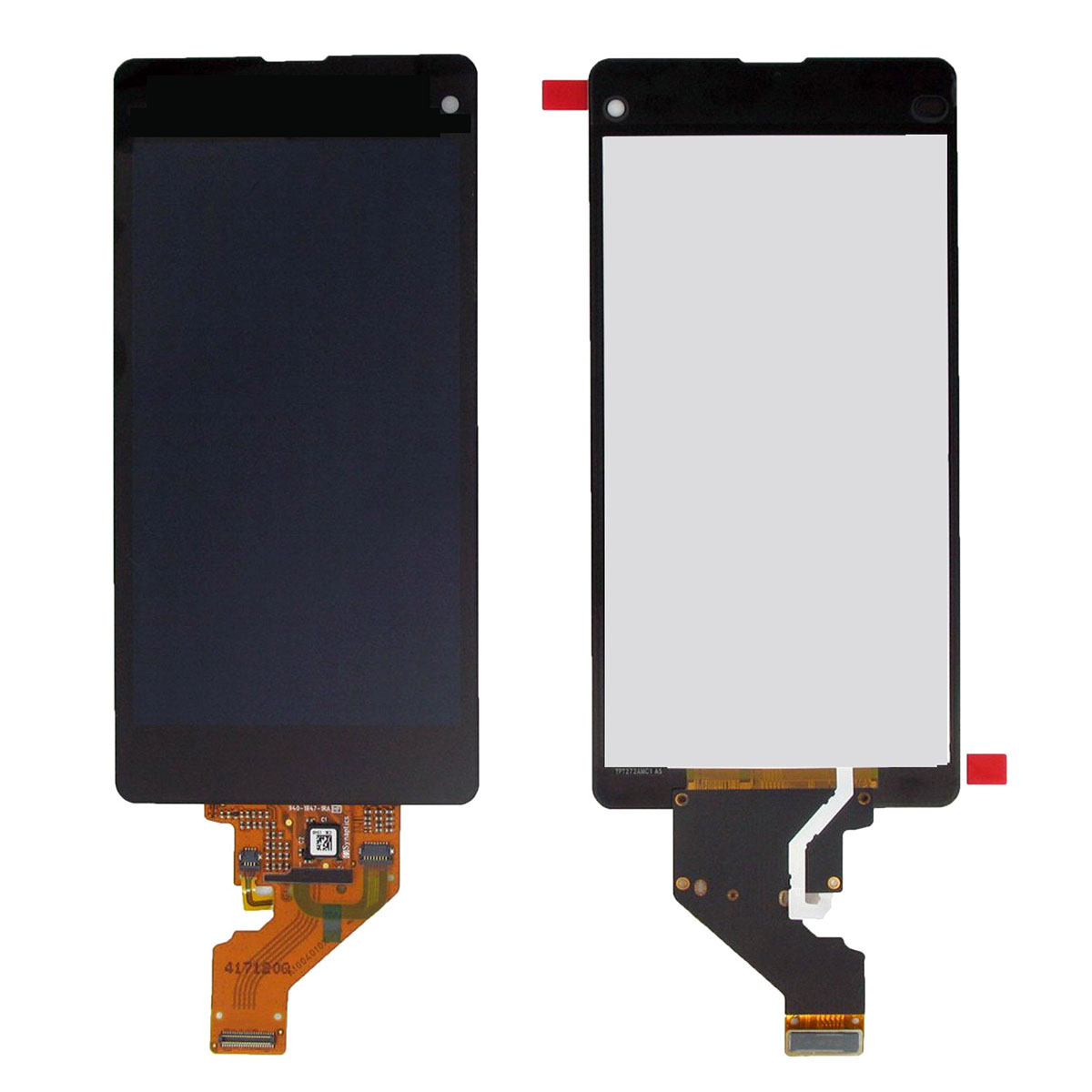 Дисплей в сборе с тачскрином для SONY Z1 compact (D5503), цвет черный. Дисплей в сборе с тачскрином для SONY Z1 compact (D5503), цвет черный.