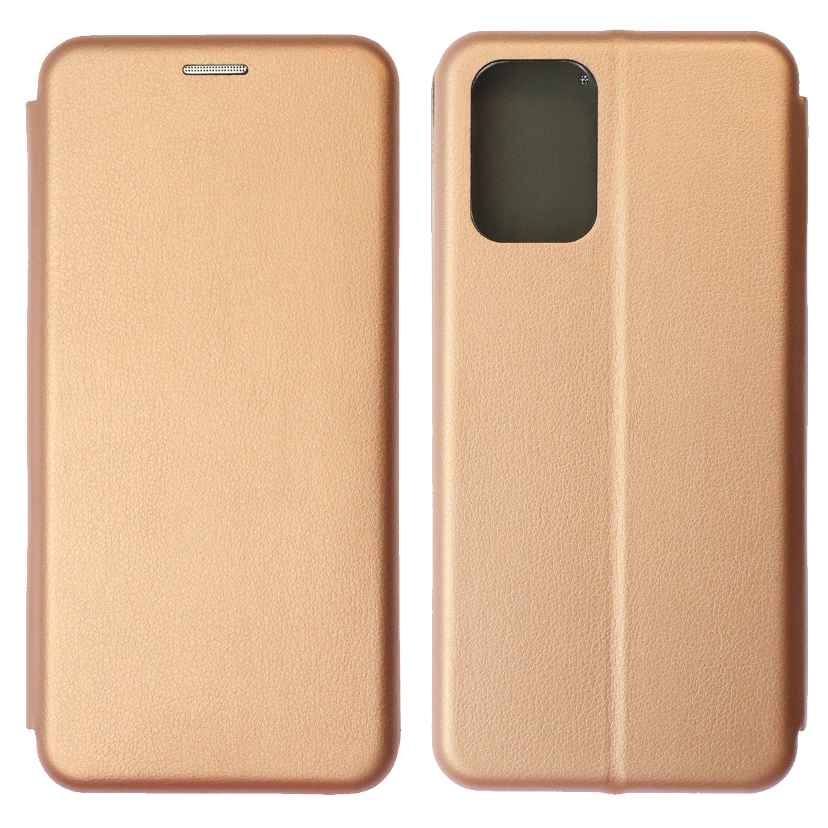 Чехол книжка STYLISH для XIAOMI Redmi Note 10, Redmi Note 10S, POCO M5s, экокожа, визитница, цвет розовое золото