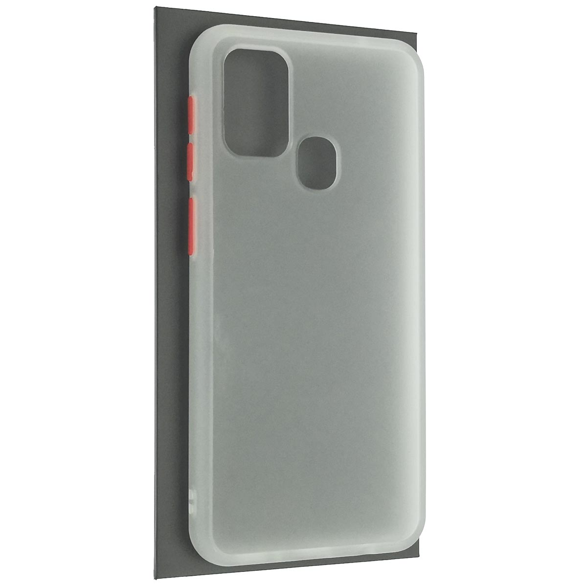 Чехол накладка SKIN SHELL для SAMSUNG Galaxy M31 (SM-M315), силикон, пластик, цвет окантовки белый