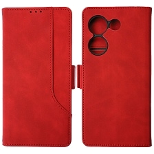 Чехол книжка NICE для TECNO Camon 20 4G, TECNO Camon 20 Pro 4G, защита камеры, экокожа, визитница, цвет красный Чехол книжка NICE для TECNO Camon 20 4G, TECNO Camon 20 Pro 4G, защита камеры, экокожа, визитница, цвет красный