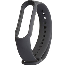 Сменный ремешок для фитнес браслета, смарт часов XIAOMI Mi Band 5, Mi Band 6, цвет темно серый Сменный ремешок для фитнес браслета, смарт часов XIAOMI Mi Band 5, Mi Band 6, цвет темно серый