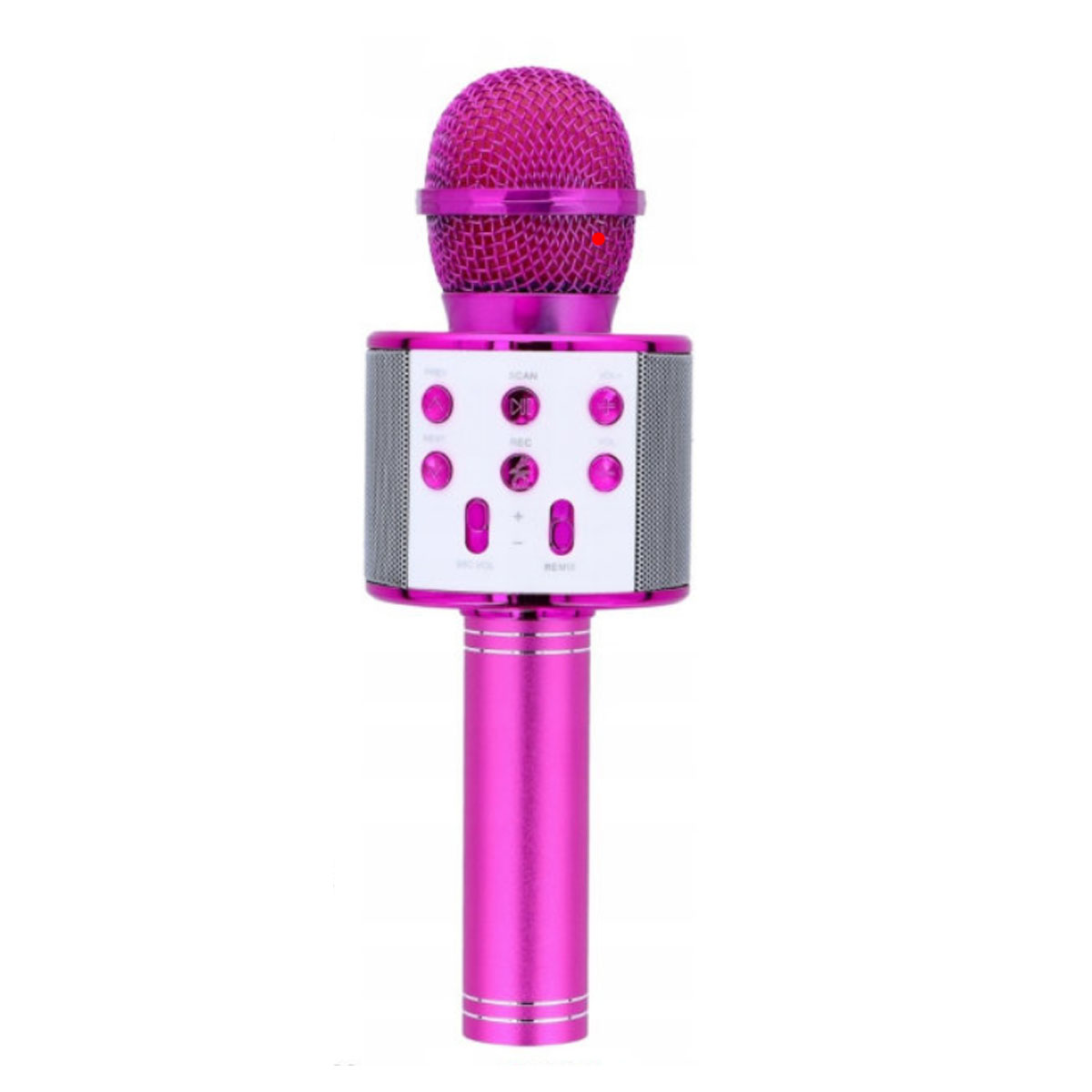 Колонка портативная, караоке-микрофон HAND HELD KTV WS-858 (Bluetooth, microSD, USB), цвет розовый Колонка портативная, караоке-микрофон HAND HELD KTV WS-858 (Bluetooth, microSD, USB), цвет розовый