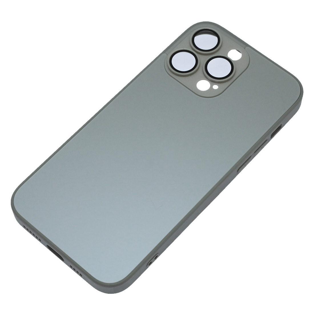 Чехол накладка AG Glass case для APPLE iPhone 14 Pro Max (6.7"), силикон, пластик, защита камеры, цвет серый Чехол накладка AG Glass case для APPLE iPhone 14 Pro Max (6.7"), силикон, пластик, защита камеры, цвет серый