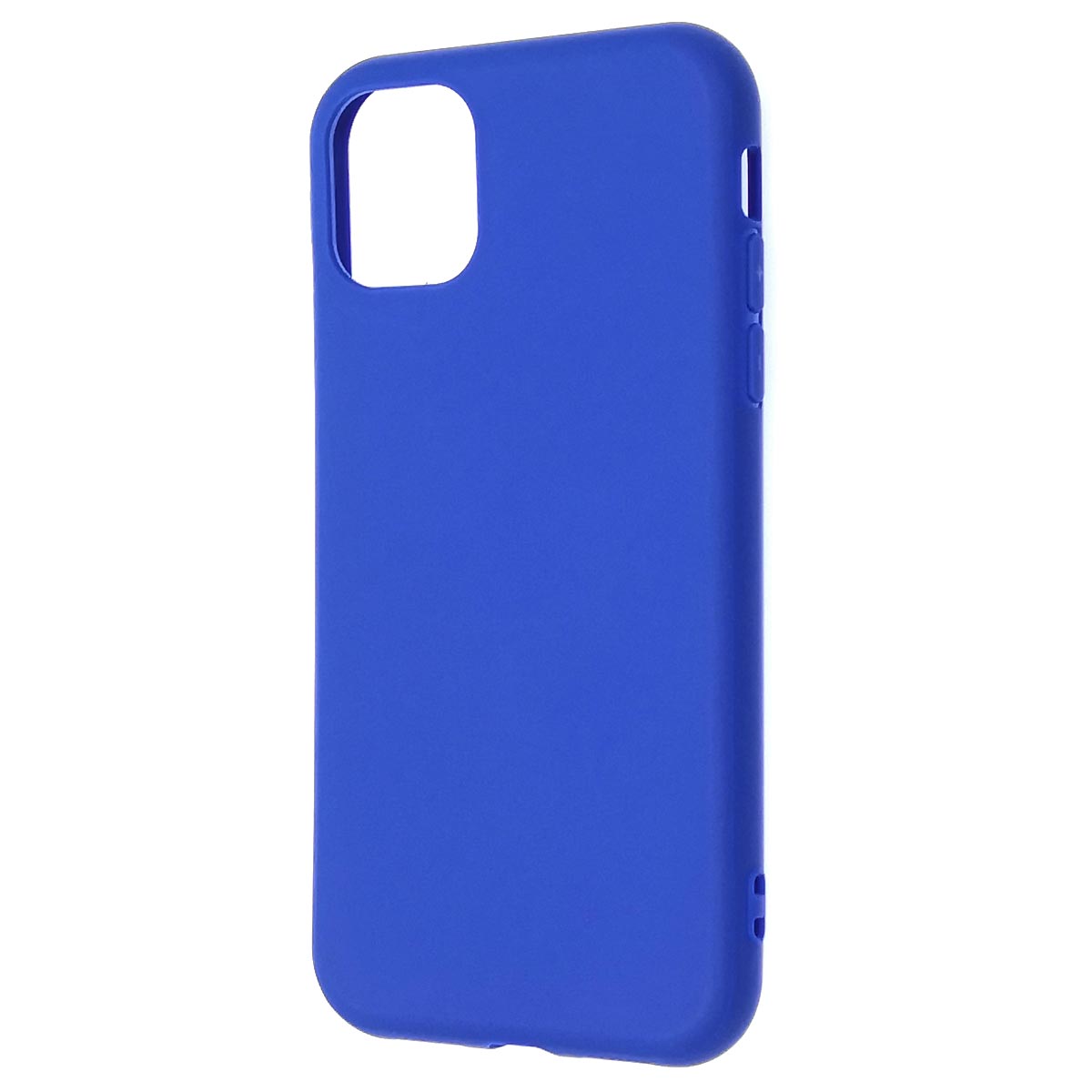 Чехол накладка для APPLE iPhone 11, силикон, матовый, цвет синий Чехол накладка для APPLE iPhone 11, силикон, матовый, цвет синий
