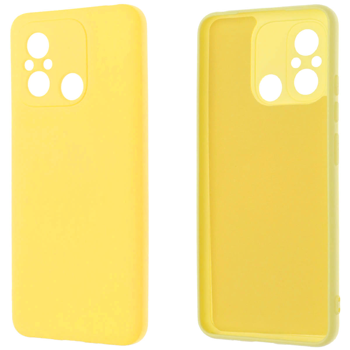 Чехол накладка NANO для XIAOMI Redmi 12C, XIAOMI POCO C55, силикон, бархат, цвет желтый Чехол накладка NANO для XIAOMI Redmi 12C, XIAOMI POCO C55, силикон, бархат, цвет желтый
