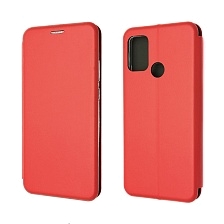 Чехол книжка STYLISH для HUAWEI Honor 9A (MOA-LX9N), экокожа, визитница, цвет красный.