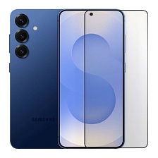 Защитное антистатическое стекло BACAS OG ESD QC F000 4/15 для SAMSUNG Galaxy S25 FE, цвет окантовки черный