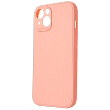 Чехол накладка для APPLE iPhone 13, защита камеры, силикон, цвет персиковый Чехол накладка для APPLE iPhone 13, защита камеры, силикон, цвет персиковый