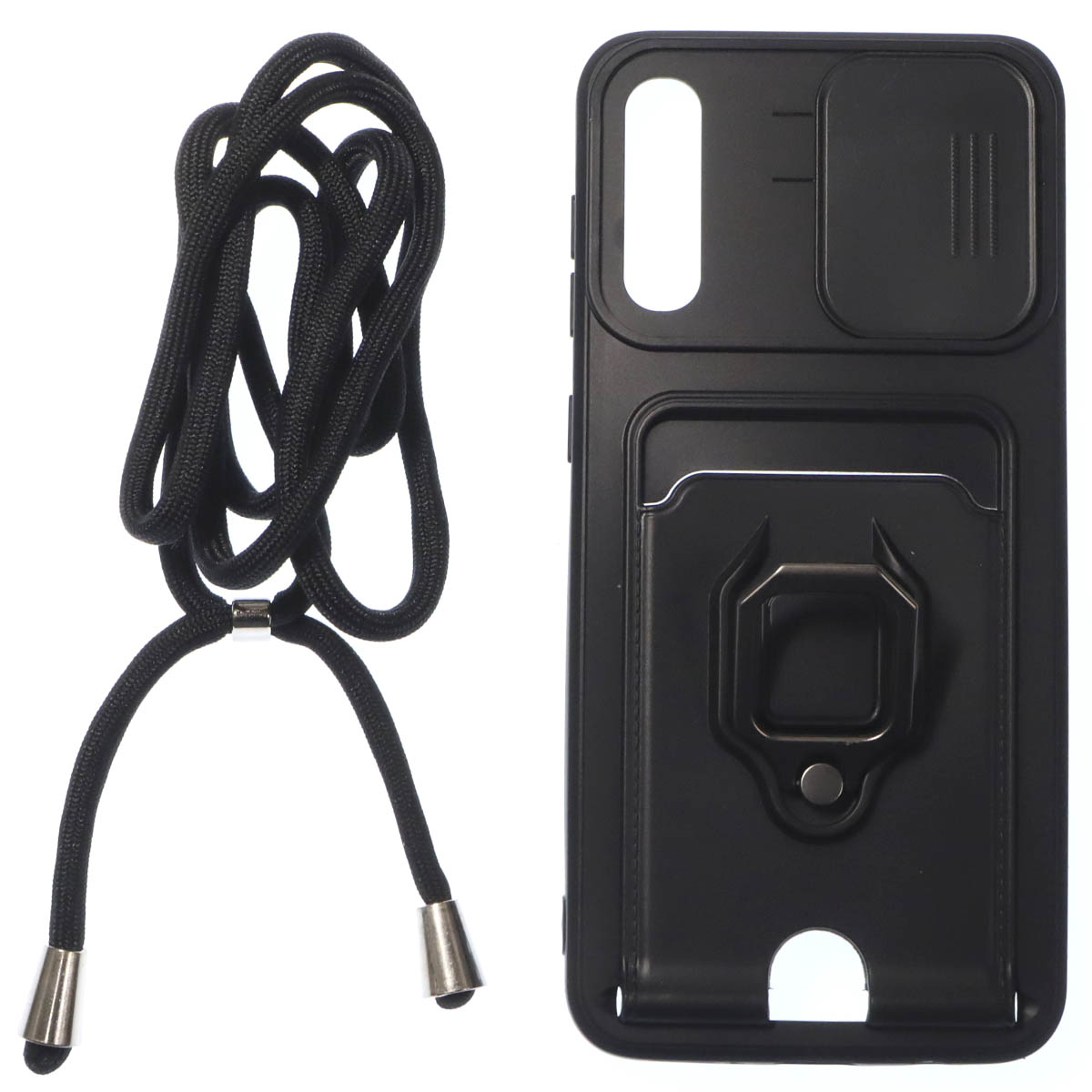 Чехол накладка MULTI FUNCTION 4 в 1 для SAMSUNG Galaxy A50 (SM-A505), A30s (SM-A307), A50s (SM-A507), цвет черный Чехол накладка MULTI FUNCTION 4 в 1 для SAMSUNG Galaxy A50 (SM-A505), A30s (SM-A307), A50s (SM-A507), цвет черный