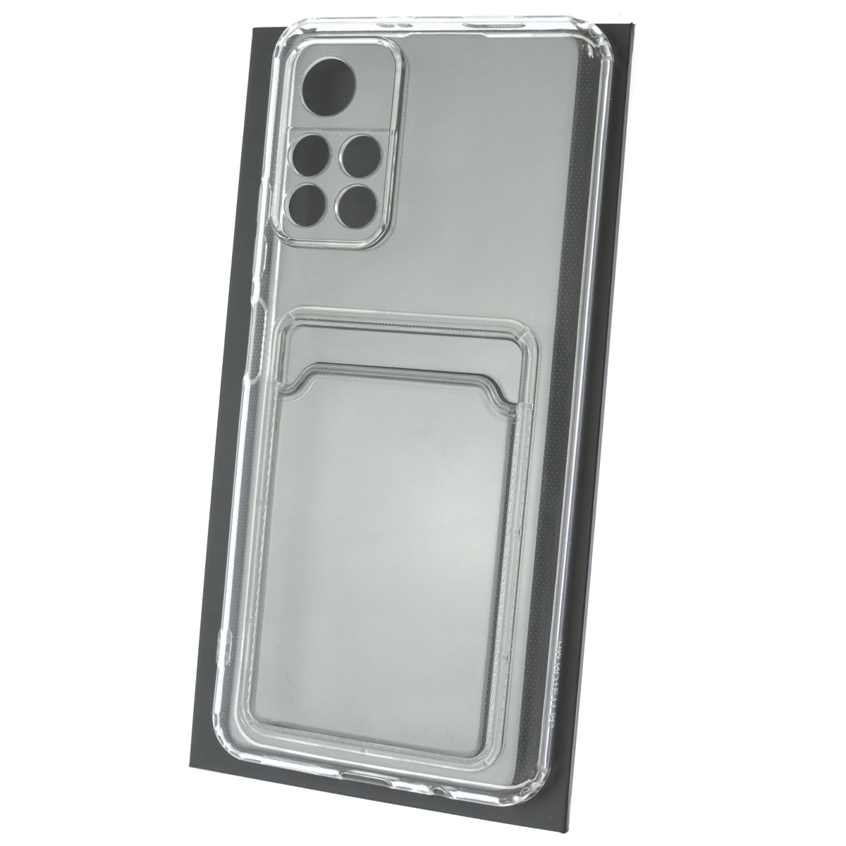 Чехол накладка CARD CASE для XIAOMI Redmi Note 11 5G, Redmi Note 11T 5G, XIAOMI Poco M4 Pro 5G, силикон, отдел для карт, цвет прозрачный Чехол накладка CARD CASE для XIAOMI Redmi Note 11 5G, Redmi Note 11T 5G, XIAOMI Poco M4 Pro 5G, силикон, отдел для карт, цвет прозрачный