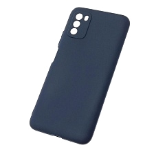 Чехол накладка SOFT TOUCH для XIAOMI POCO M3, силикон, матовый, цвет темно синий