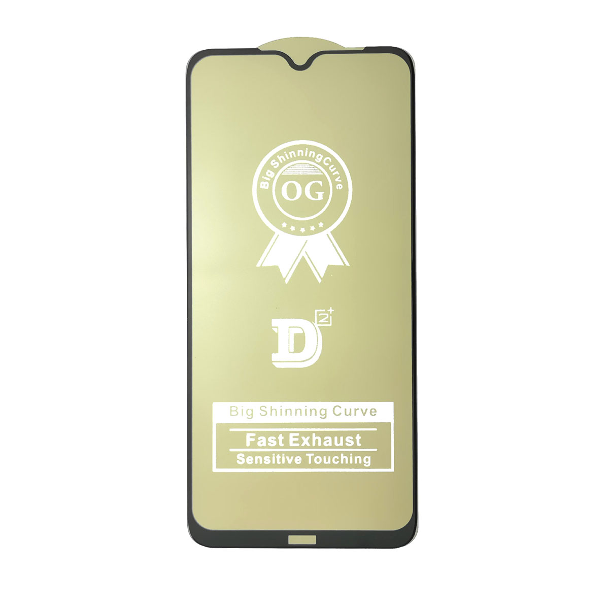 Защитное стекло D2+ PREMIUM для XIAOMI Redmi Note 8, цвет окантовки черный.