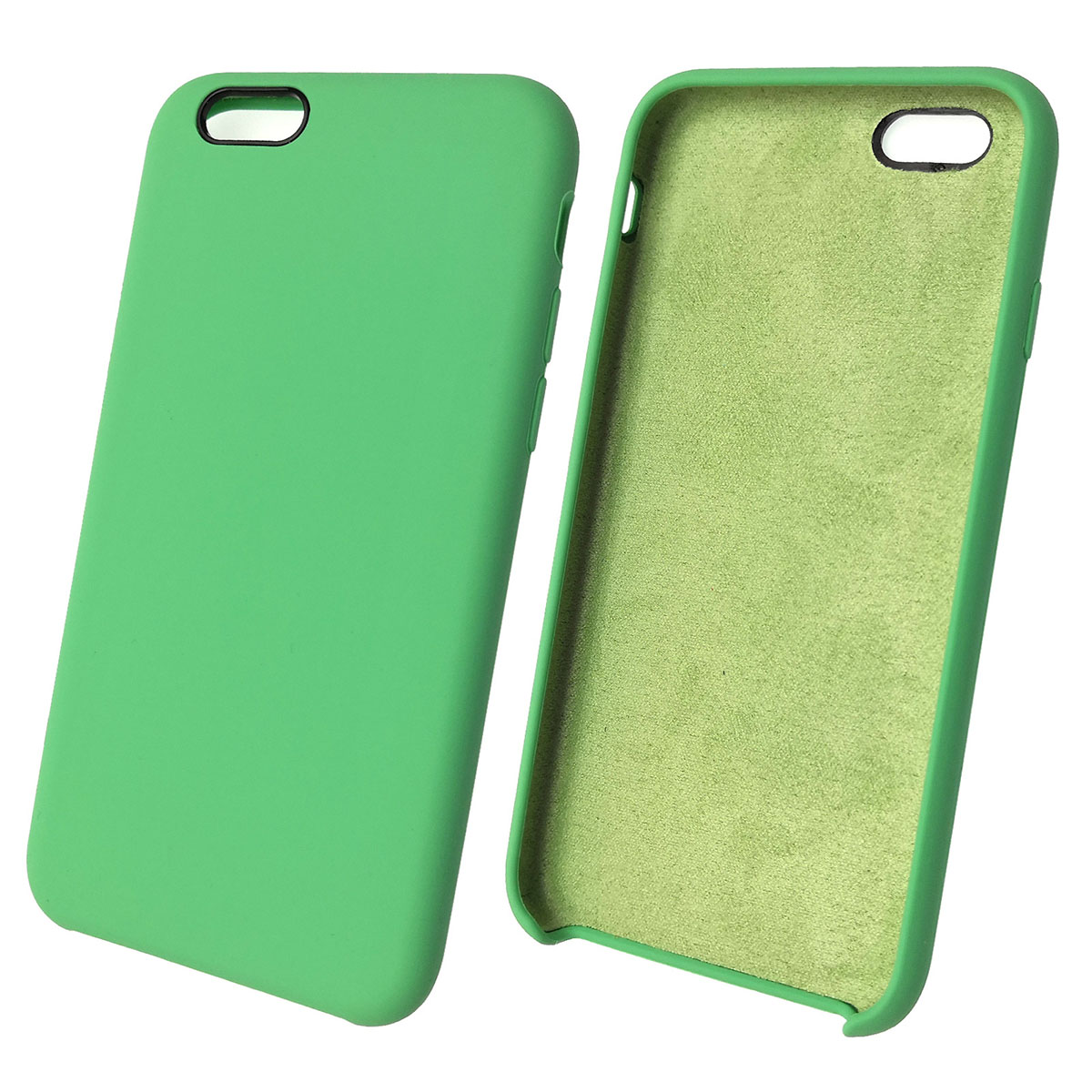 Чехол накладка Silicon Case для APPLE iPhone 6, 6G, 6S, силикон, бархат, цвет мятный. Чехол накладка Silicon Case для APPLE iPhone 6, 6G, 6S, силикон, бархат, цвет мятный.