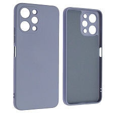 Чехол накладка NANO для XIAOMI Redmi 12 4G, защита камеры, силикон, бархат, цвет космический серый Чехол накладка NANO для XIAOMI Redmi 12 4G, защита камеры, силикон, бархат, цвет космический серый