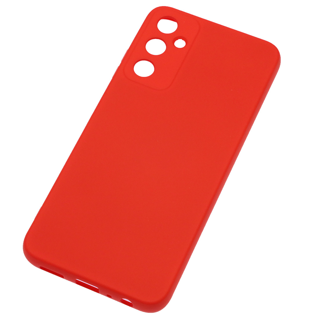 Чехол накладка Silicon Cover для SAMSUNG Galaxy A05s, защита камеры, силикон, бархат, цвет красный Чехол накладка Silicon Cover для SAMSUNG Galaxy A05s, защита камеры, силикон, бархат, цвет красный