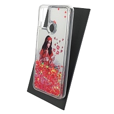 Чехол накладка TransFusion для HUAWEI Honor 9A (MOA-LX9N), силикон, переливашка, рисунок Девушка с телефоном Чехол накладка TransFusion для HUAWEI Honor 9A (MOA-LX9N), силикон, переливашка, рисунок Девушка с телефоном