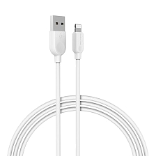 Кабель BOROFONE BX14 LinkJet Lightning 8 pin, 2.4А, длина 2 метра, силикон, цвет белый Кабель BOROFONE BX14 LinkJet Lightning 8 pin, 2.4А, длина 2 метра, силикон, цвет белый