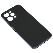 Чехол накладка для XIAOMI Redmi 12 4G, защита камеры, силикон, пластик, цвет черный Чехол накладка для XIAOMI Redmi 12 4G, защита камеры, силикон, пластик, цвет черный