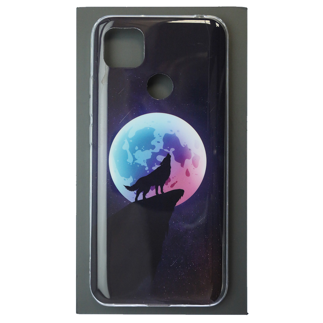 Чехол накладка для XIAOMI Redmi 9C, Redmi 10A, силикон, глянцевый, рисунок Волк воет на луну Чехол накладка для XIAOMI Redmi 9C, Redmi 10A, силикон, глянцевый, рисунок Волк воет на луну