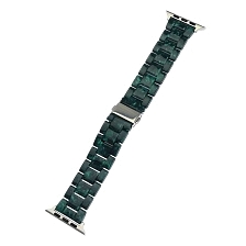 Ремешок для APPLE Watch 38 - 40 мм, имитация керамики, цвет зеленый. Ремешок для APPLE Watch 38 - 40 мм, имитация керамики, цвет зеленый.