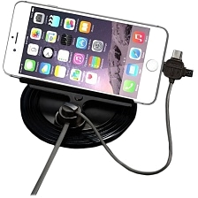 Автомобильный держатель-зарядка на торпеду Remax Letto RC-FC2 Car Mount Holder с кабелем 3 in 1 (LIg. Автомобильный держатель-зарядка на торпеду Remax Letto RC-FC2 Car Mount Holder с кабелем 3 in 1 (LIg.