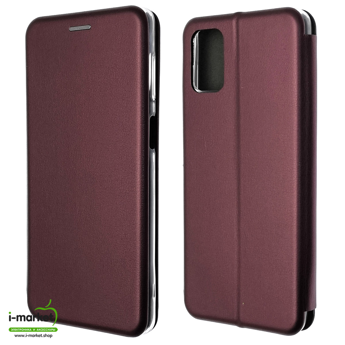 Чехол книжка STYLISH для SAMSUNG Galaxy M51 (SM-M515), экокожа, визитница, цвет бордовый Чехол книжка STYLISH для SAMSUNG Galaxy M51 (SM-M515), экокожа, визитница, цвет бордовый