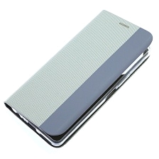 Чехол книжка MESH для TECNO Camon 19, Camon 19 Pro, текстиль, силикон, бархат, визитница, цвет серый Чехол книжка MESH для TECNO Camon 19, Camon 19 Pro, текстиль, силикон, бархат, визитница, цвет серый