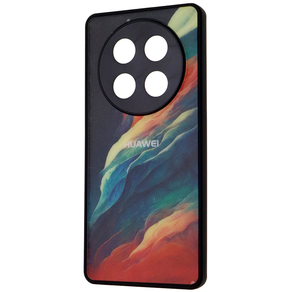 Чехол накладка для Honor X9c, пластик, силикон, защита камеры, рисунок Акварельные лепестки Чехол накладка для Honor X9c, пластик, силикон, защита камеры, рисунок Акварельные лепестки