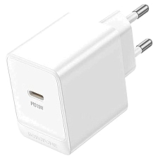 СЗУ (Сетевое зарядное устройство) BOROFONE BAS13A, 20W, 3A, 1 TYPE-C, PD20W, цвет белый СЗУ (Сетевое зарядное устройство) BOROFONE BAS13A, 20W, 3A, 1 TYPE-C, PD20W, цвет белый
