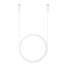 Кабель SAMSUNG (EP-DX310JWRGRU) USB Type C на USB Type C, 3A, 60W, длина 1.8 метра, цвет белый