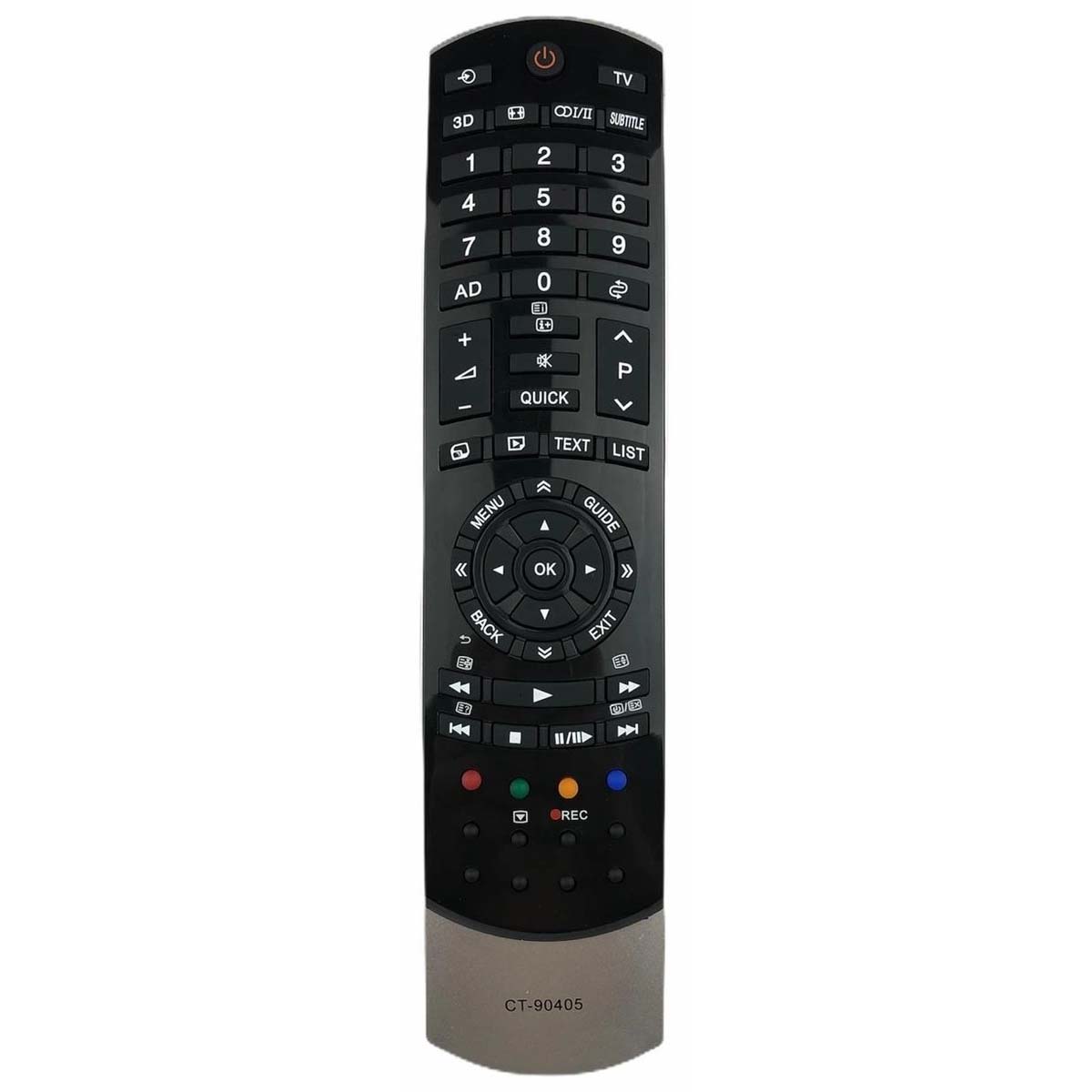 Пульт ДУ TOSHIBA CT-90405 3D LCD TV, цвет черный