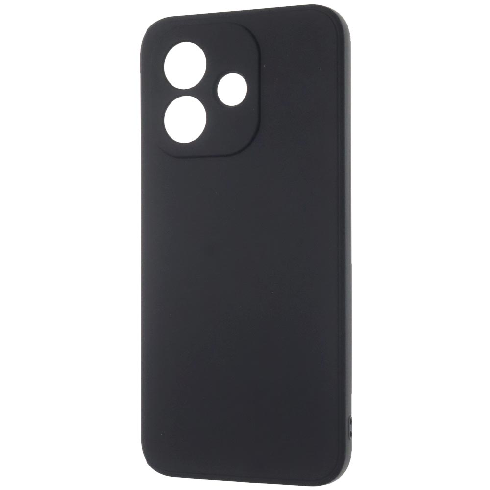 Чехол накладка для XIAOMI Redmi Note 17, защита камеры, силикон, бархат, цвет черный