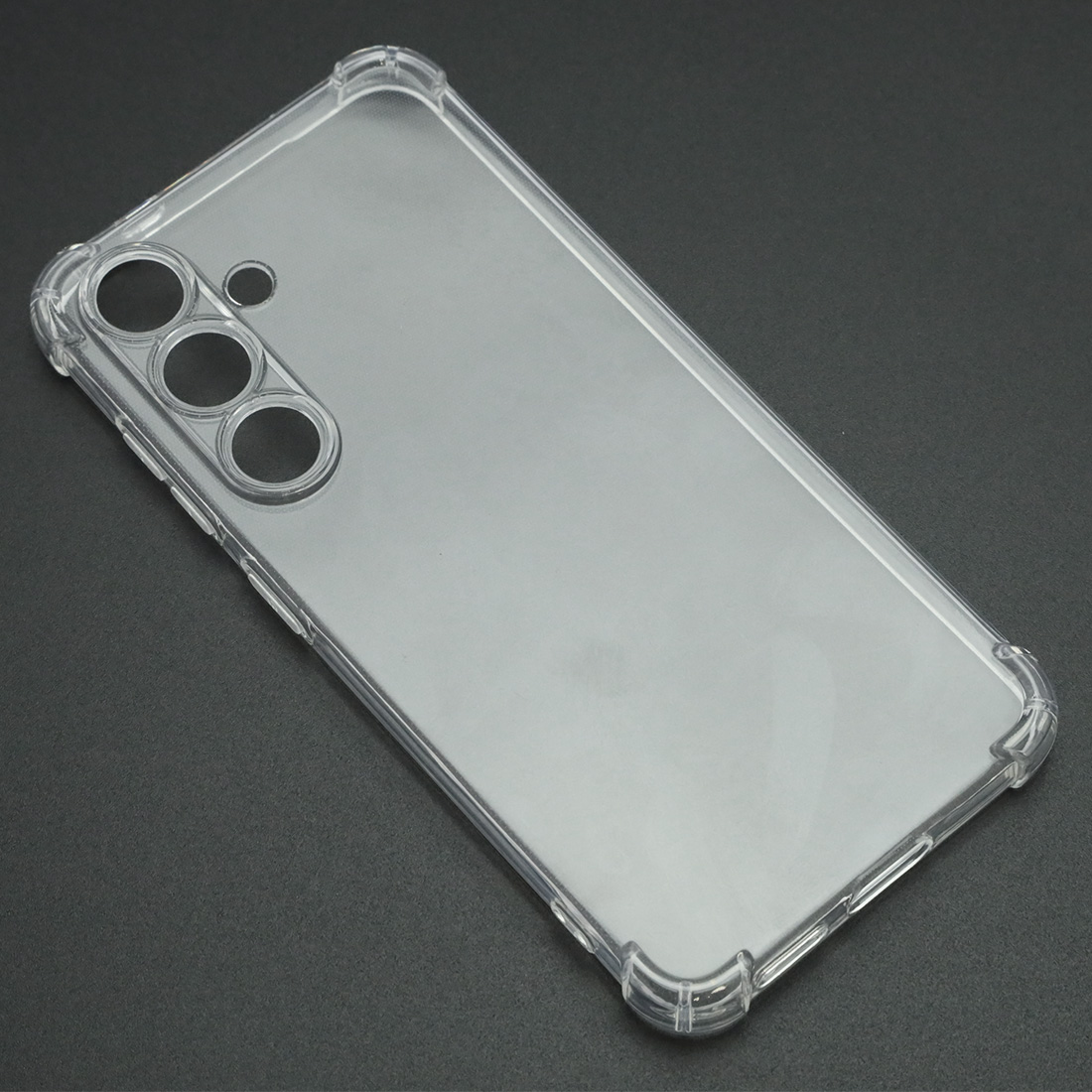 Чехол накладка для SAMSUNG Galaxy S24, Galaxy S25, силикон, усиленные края, защита камеры, прозрачный