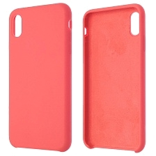 Чехол накладка Silicon Case для APPLE iPhone XS MAX, силикон, цвет коралловый.