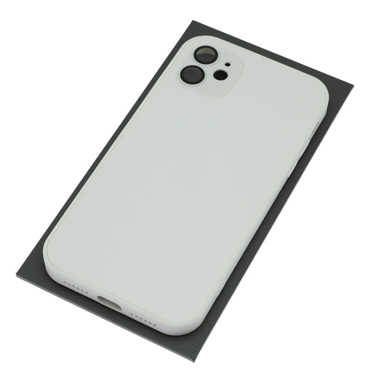 Чехол накладка AG Glass case с поддержкой MagSafe для APPLE iPhone 11, силикон, защита камеры, цвет белый Чехол накладка AG Glass case с поддержкой MagSafe для APPLE iPhone 11, силикон, защита камеры, цвет белый