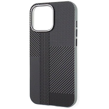 Чехол накладка Mikwer с поддержкой MagSafe для APPLE iPhone 16 Pro Max, пластик, узор, цвет серый Чехол накладка Mikwer с поддержкой MagSafe для APPLE iPhone 16 Pro Max, пластик, узор, цвет серый