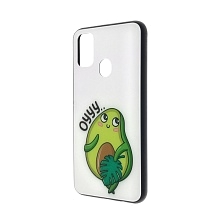 Чехол накладка для SAMSUNG Galaxy M30s (SM-M307F), M21 (SM-M215), силикон, стекло, рисунок AVOCADO Oyy....