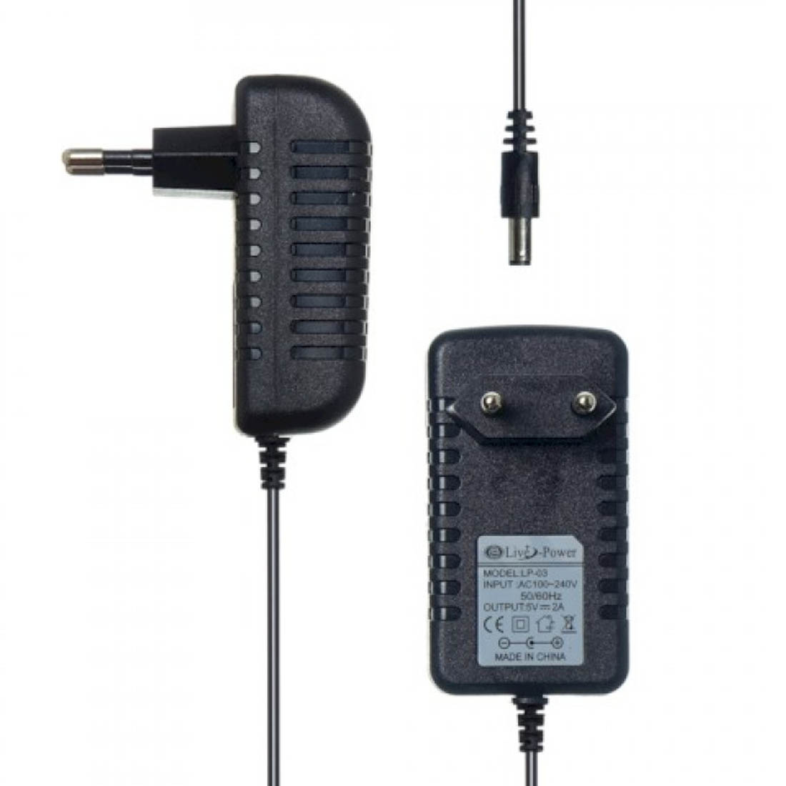 Блок питания Live-Power LP-03, 5V-2A, штекер 5.5*2.5, длина 1 метр, цвет черный Блок питания Live-Power LP-03, 5V-2A, штекер 5.5*2.5, длина 1 метр, цвет черный