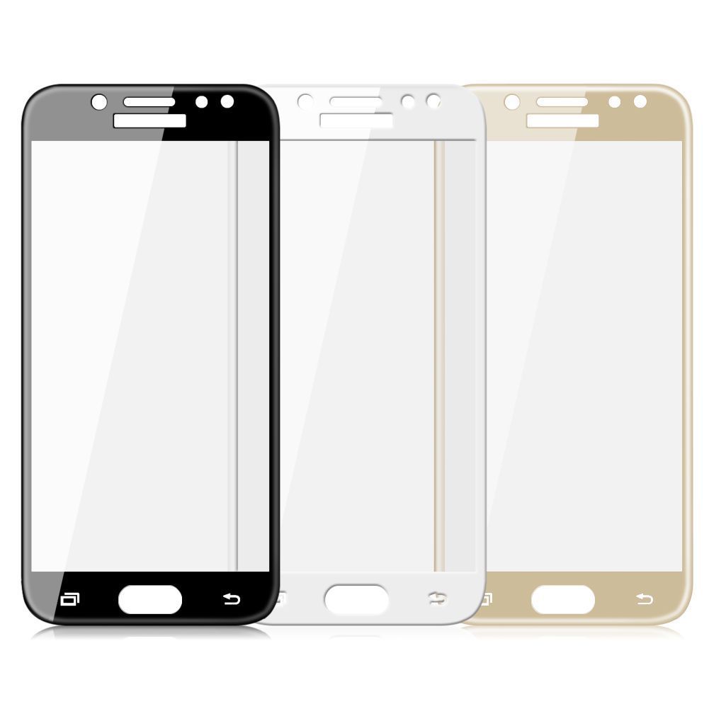 Защитное стекло 5D/проклейка-на полный экран, упак-картон/ для Samsung J7 NEO 2018 белый.