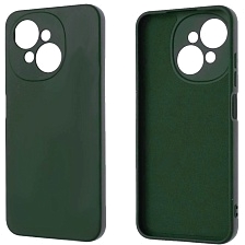 Чехол накладка NANO для TECNO POP 9 4G, SPARK GO 1, защита камеры, силикон, бархат, цвет темно зеленый Чехол накладка NANO для TECNO POP 9 4G, SPARK GO 1, защита камеры, силикон, бархат, цвет темно зеленый