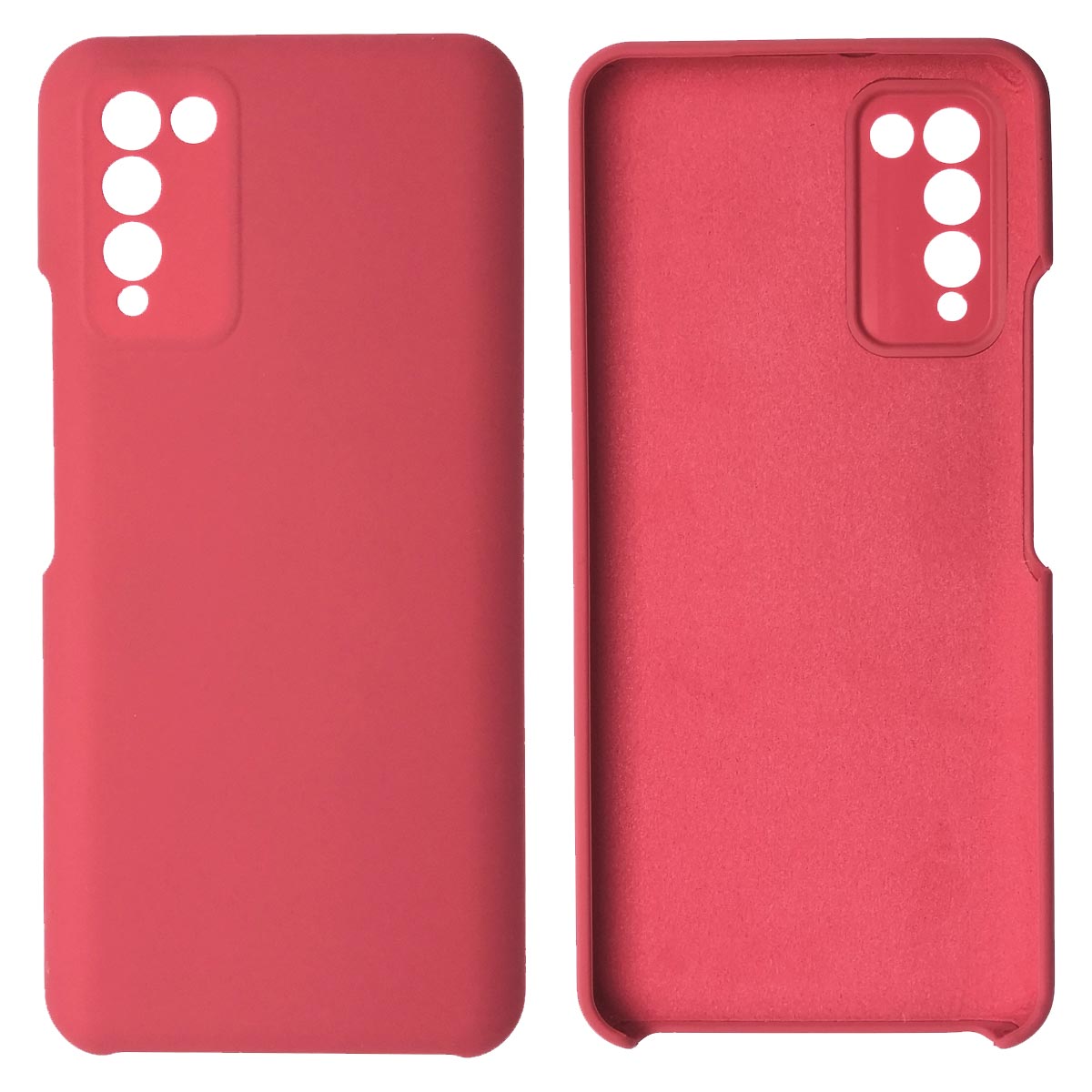 Чехол накладка Silicon Cover для HUAWEI Honor 10X Lite, силикон, бархат, цвет красная роза