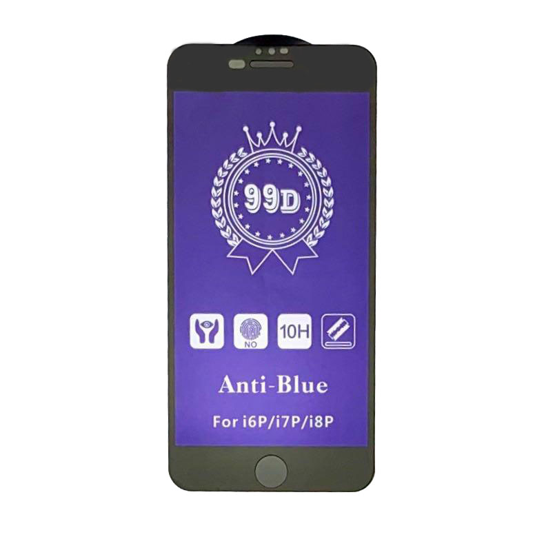 Защитное стекло "99D" для APPLE iPhone 7/8 Plus (5.5") анти-бликовое Anti-Blue, цвет окантовки чёрный. Защитное стекло "99D" для APPLE iPhone 7/8 Plus (5.5") анти-бликовое Anti-Blue, цвет окантовки чёрный.